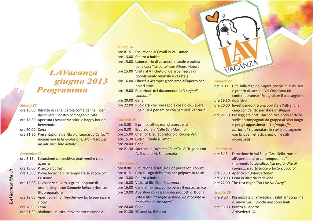 programma lavacanza