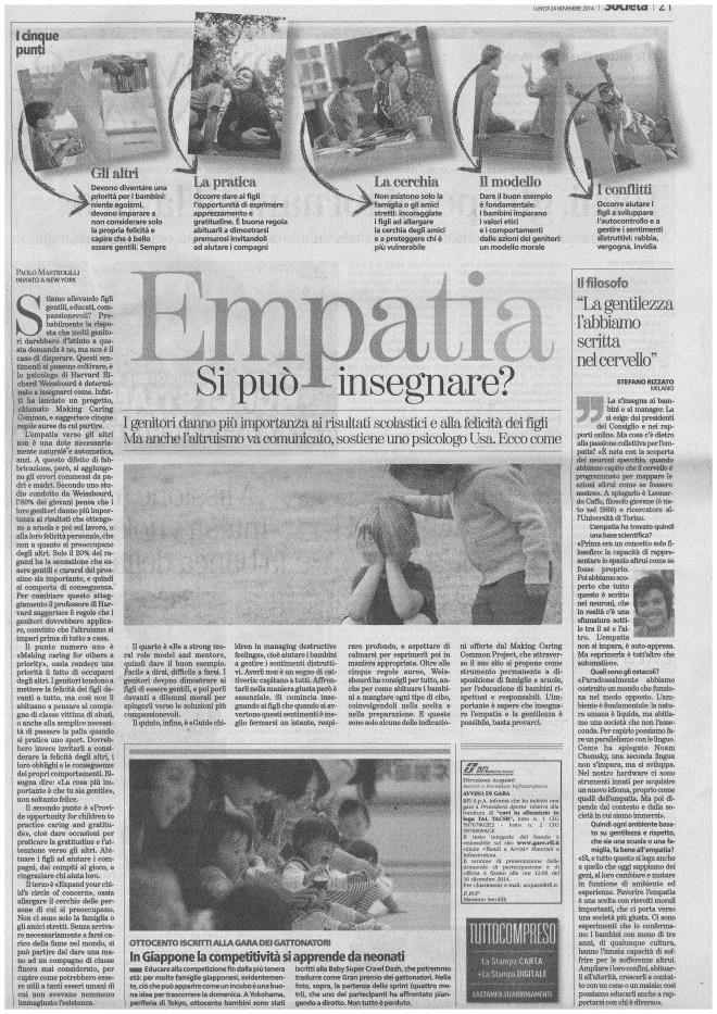 Empatia La Stampa