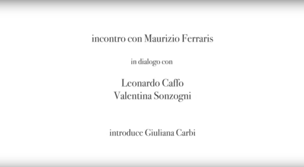 Il mio dialogo su Derrida con Maurizio Ferraris a Trieste&nbsp;Contemporanea