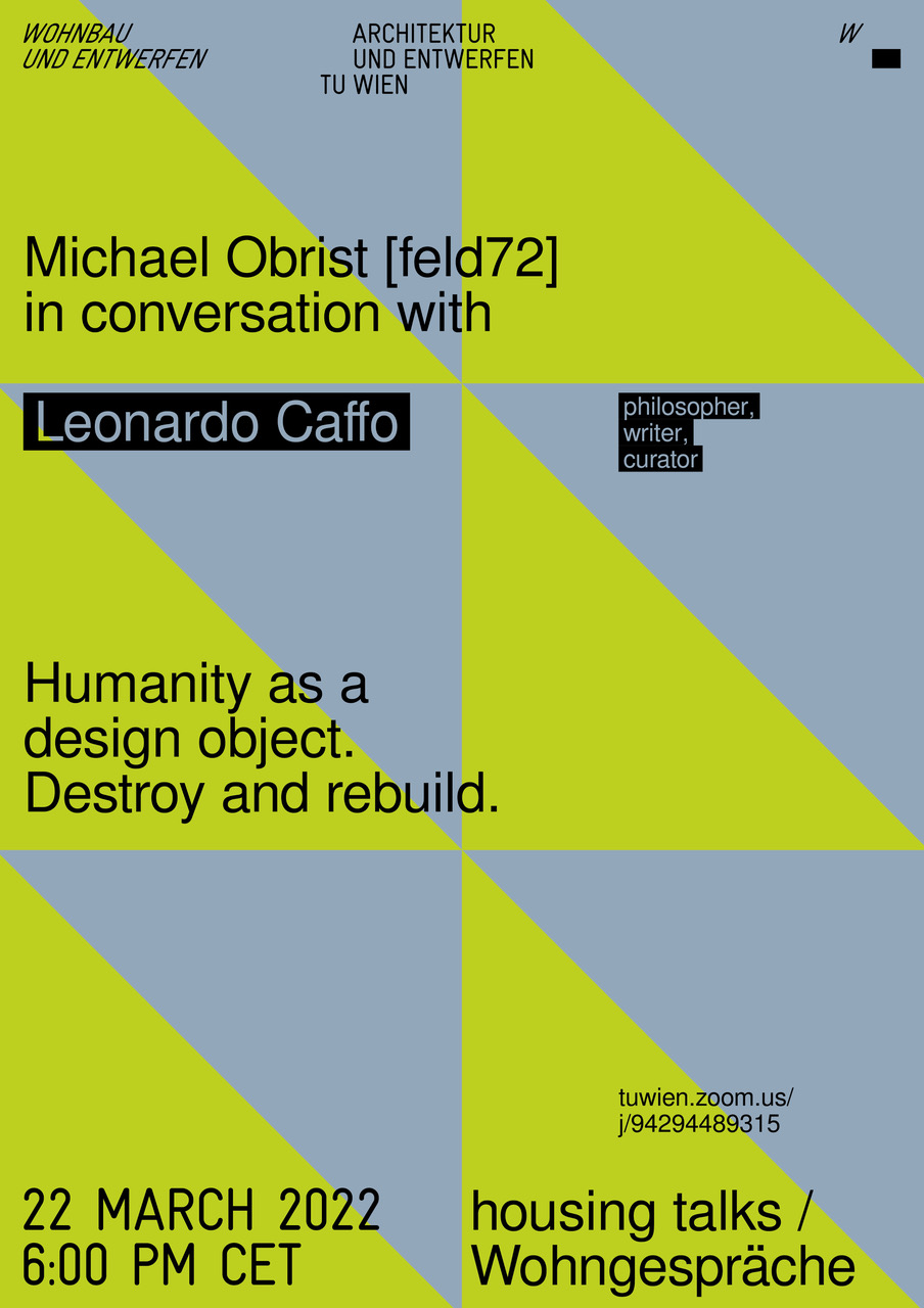 Humanity as a design object Institut für Architekturund Entwerfen TU&nbsp;Wien