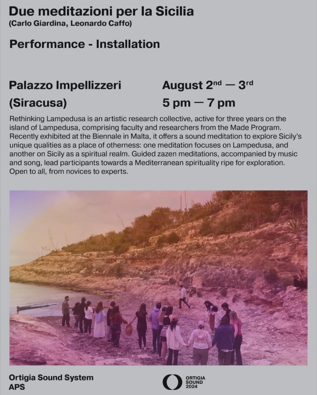 due meditazioni per la sicilia x ortigia sound